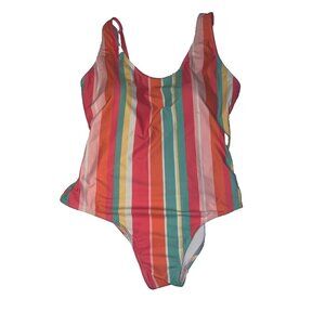 Rio Beach One piece womans bathing suit size 11 multicolor swimwear NEW